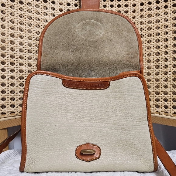 Dooney & Bourke Tan and Cream Leather Crossbody Bag - Picture 4 of 12